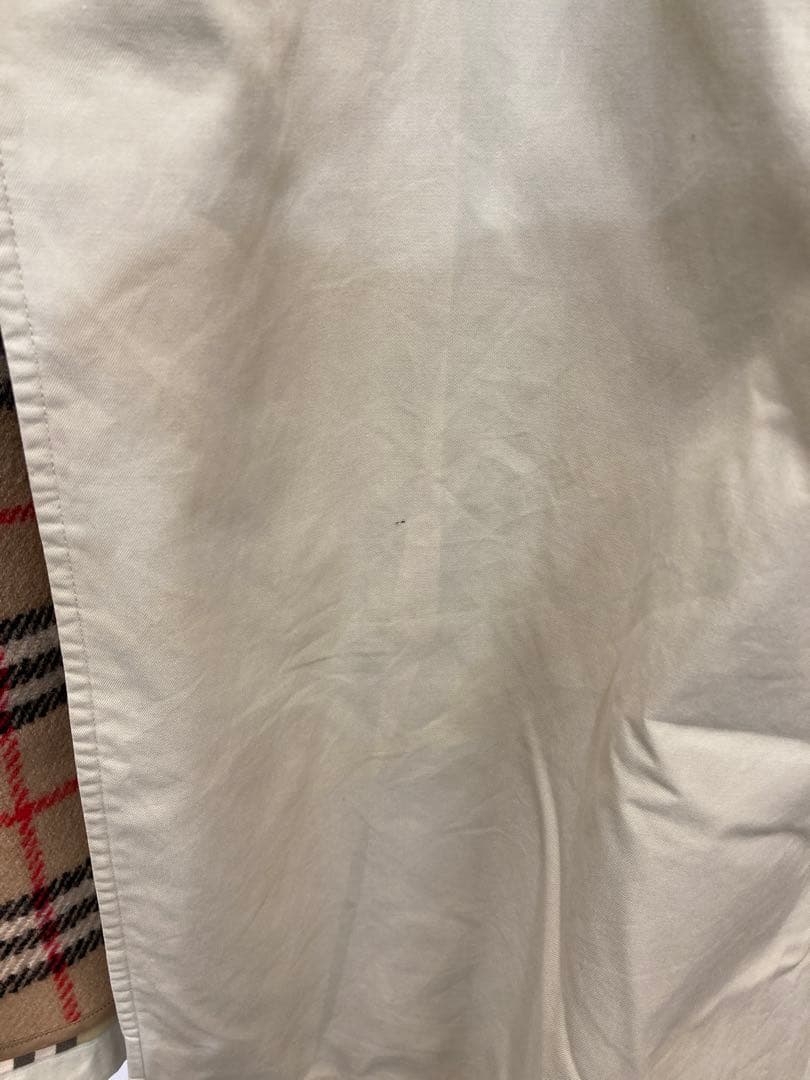 【バーバリー】メンズステンカラーコート　ライナー付き　ノバチェック　英国製