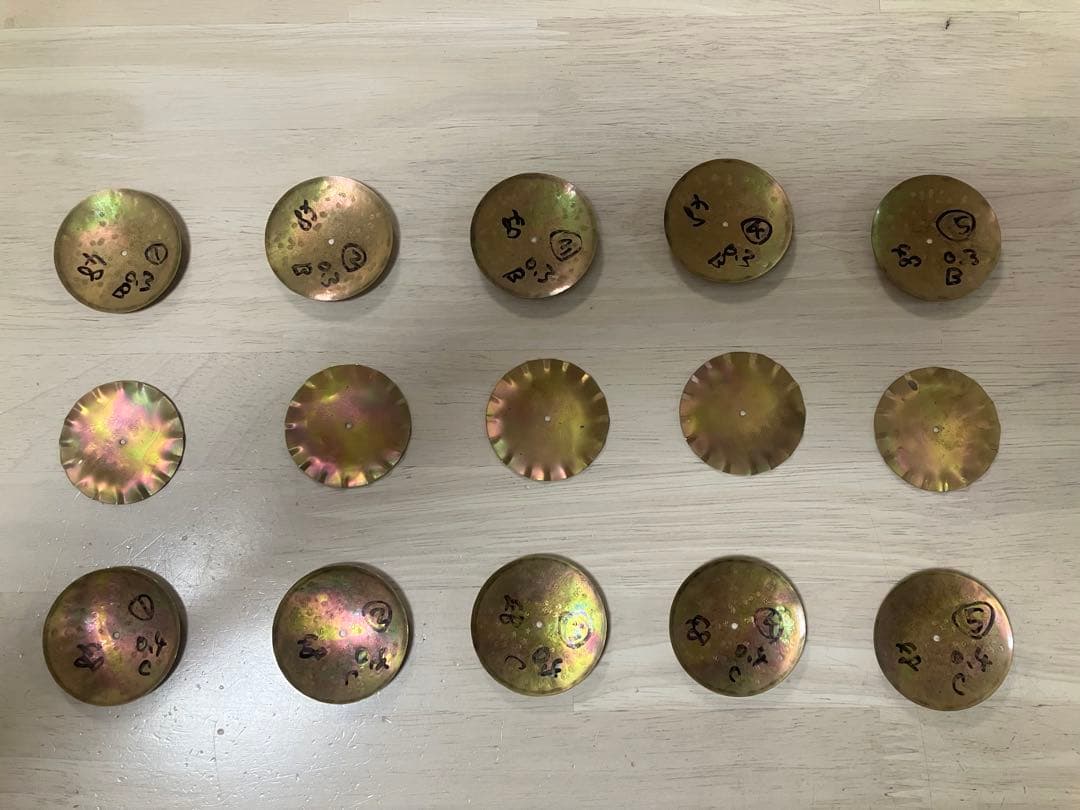 Parka製 パンデイロ用 真鍮製プラチネラ