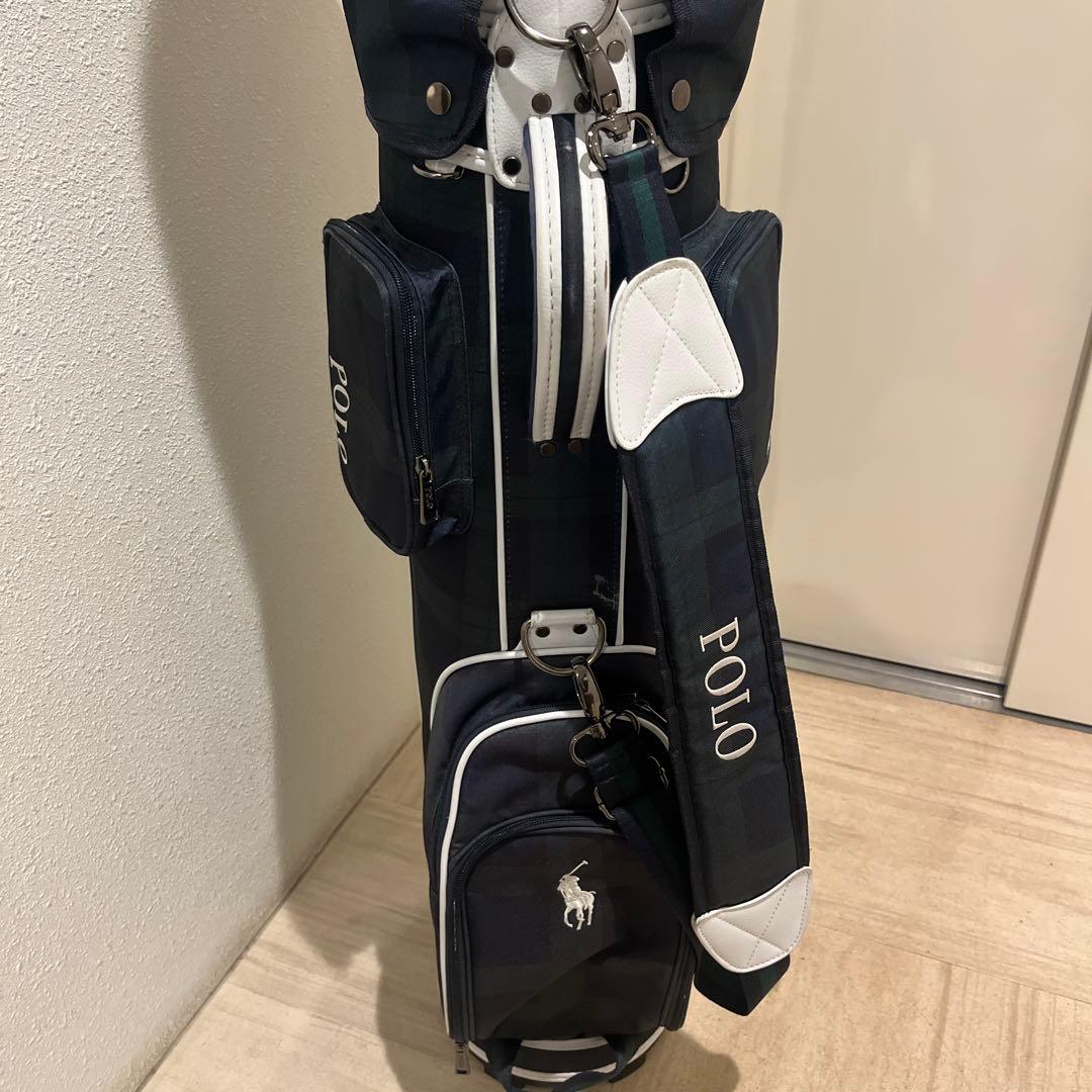 Polo ゴルフバッグ ネイビー/ホワイト