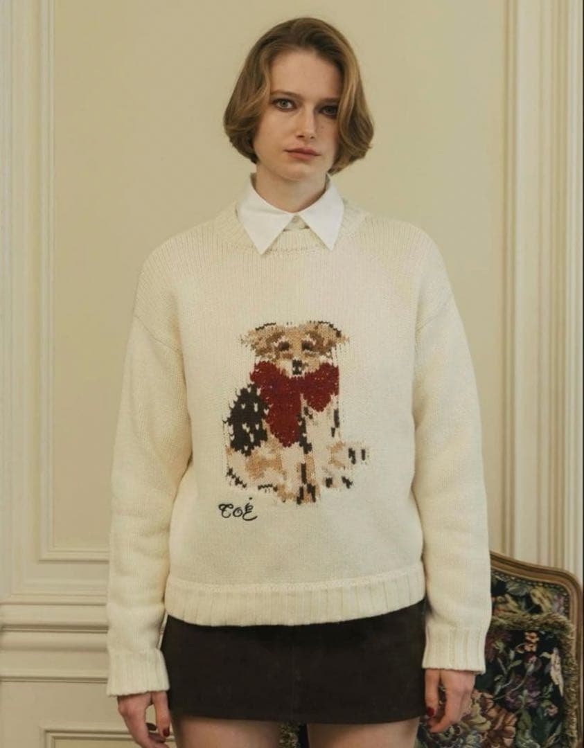 犬服・アクセサリー THE TOE Schloss Holiday Dog Knit M