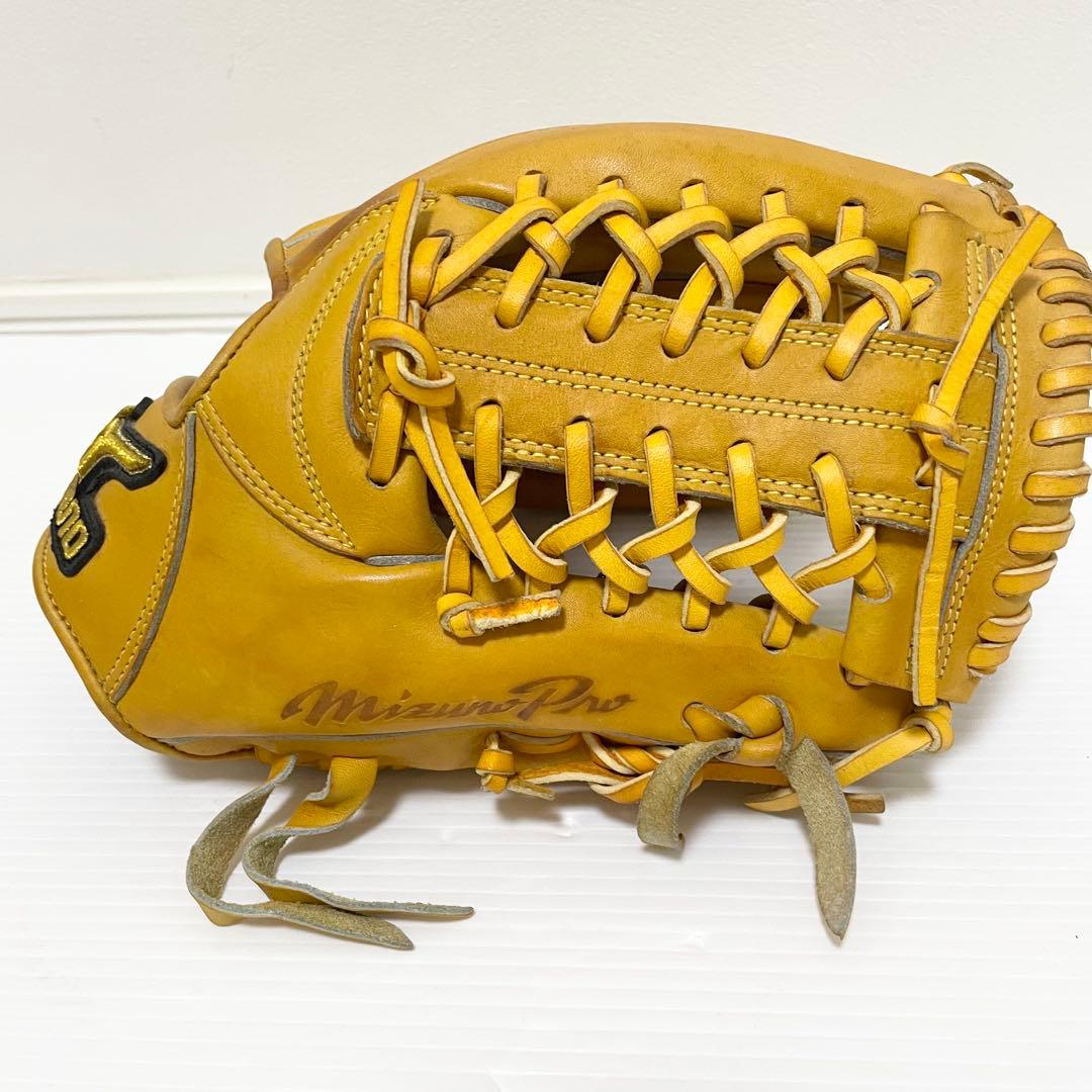 【型抜群】ミズノプロ 即戦力 美品 硬式 内野手用グローブ 良型