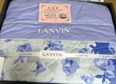 新品保管品 LANVIN ランバン シルク肌掛け布団 絹 SILK