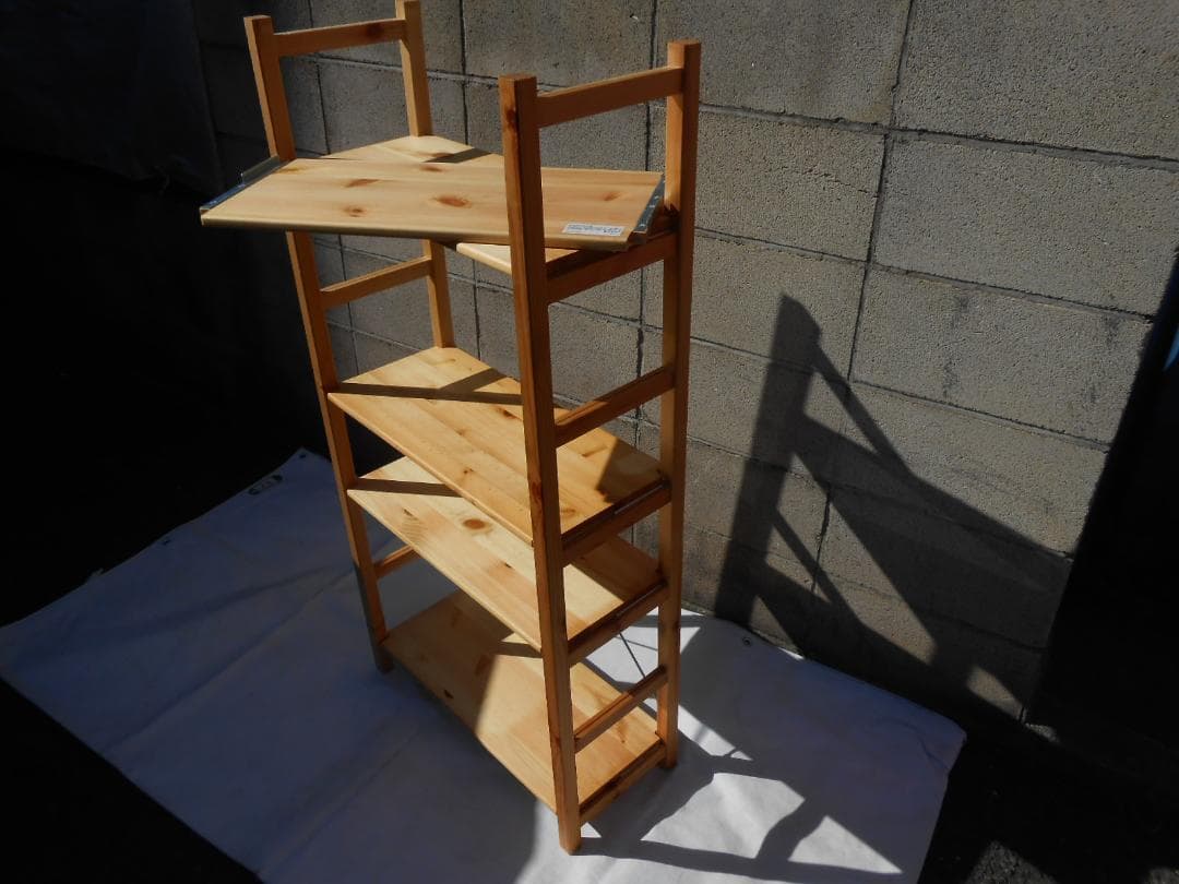 直接引取可 無印良品 パイン材ユニットシェルフ オプション付 本棚 近隣配送可能