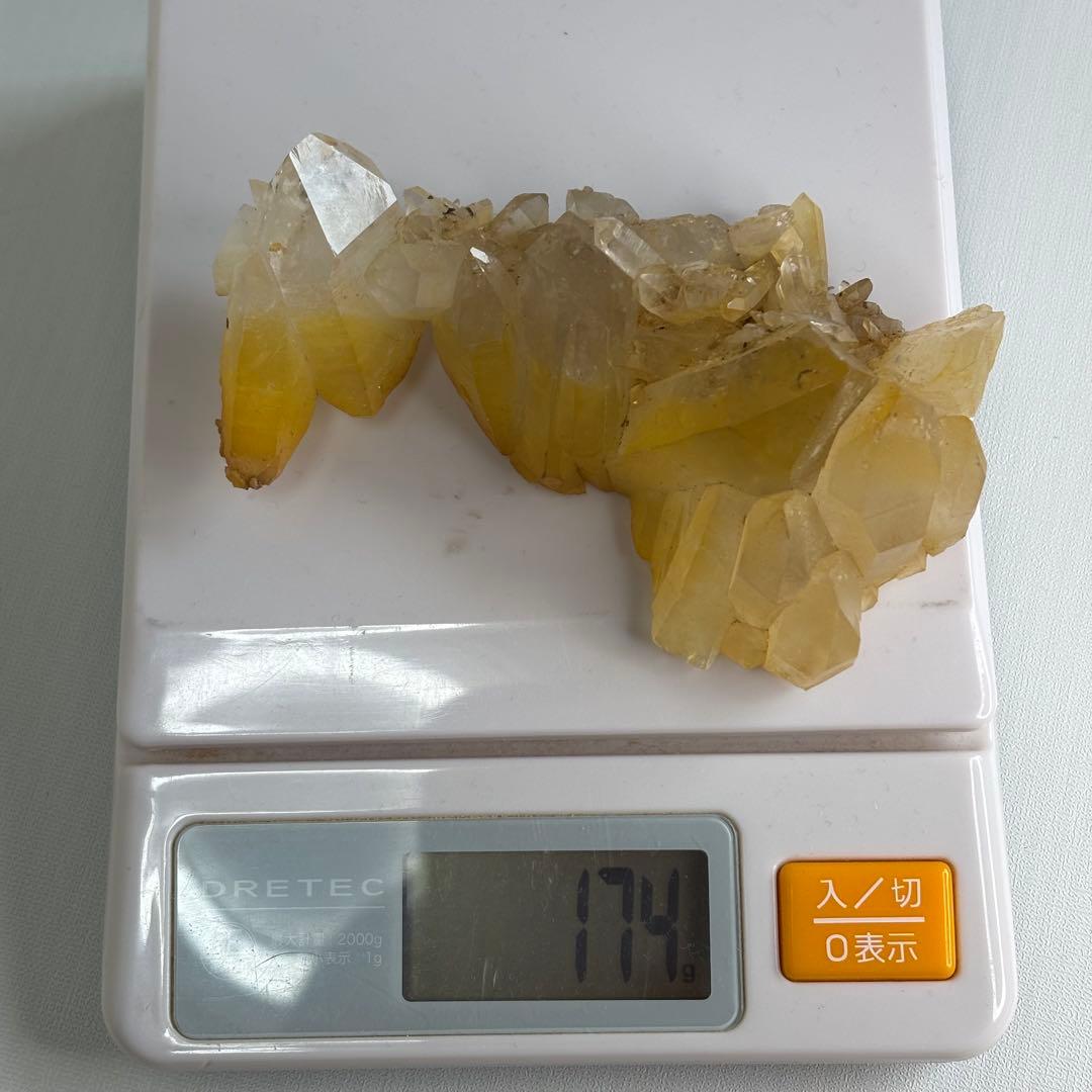 パキスタン産 ヒマラヤ水晶 ゴールデンヒーラー クラスター 174g