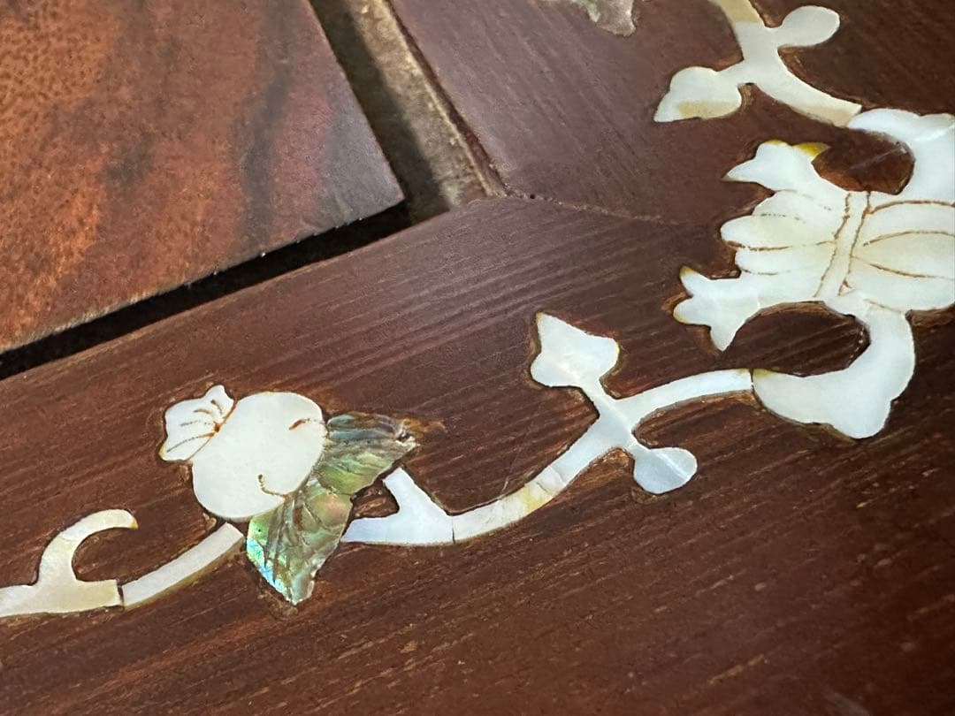 天然木 木製 飾り台(飾台)彫刻 花台 W36cm×H36cm×18cm