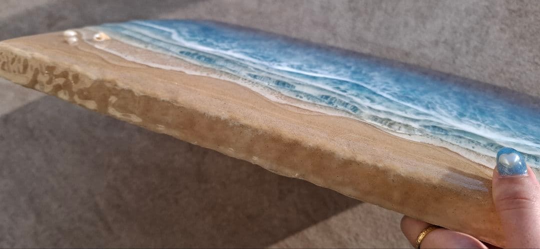 値下げ、エポキシオーシャンアート。立体アート、海アート