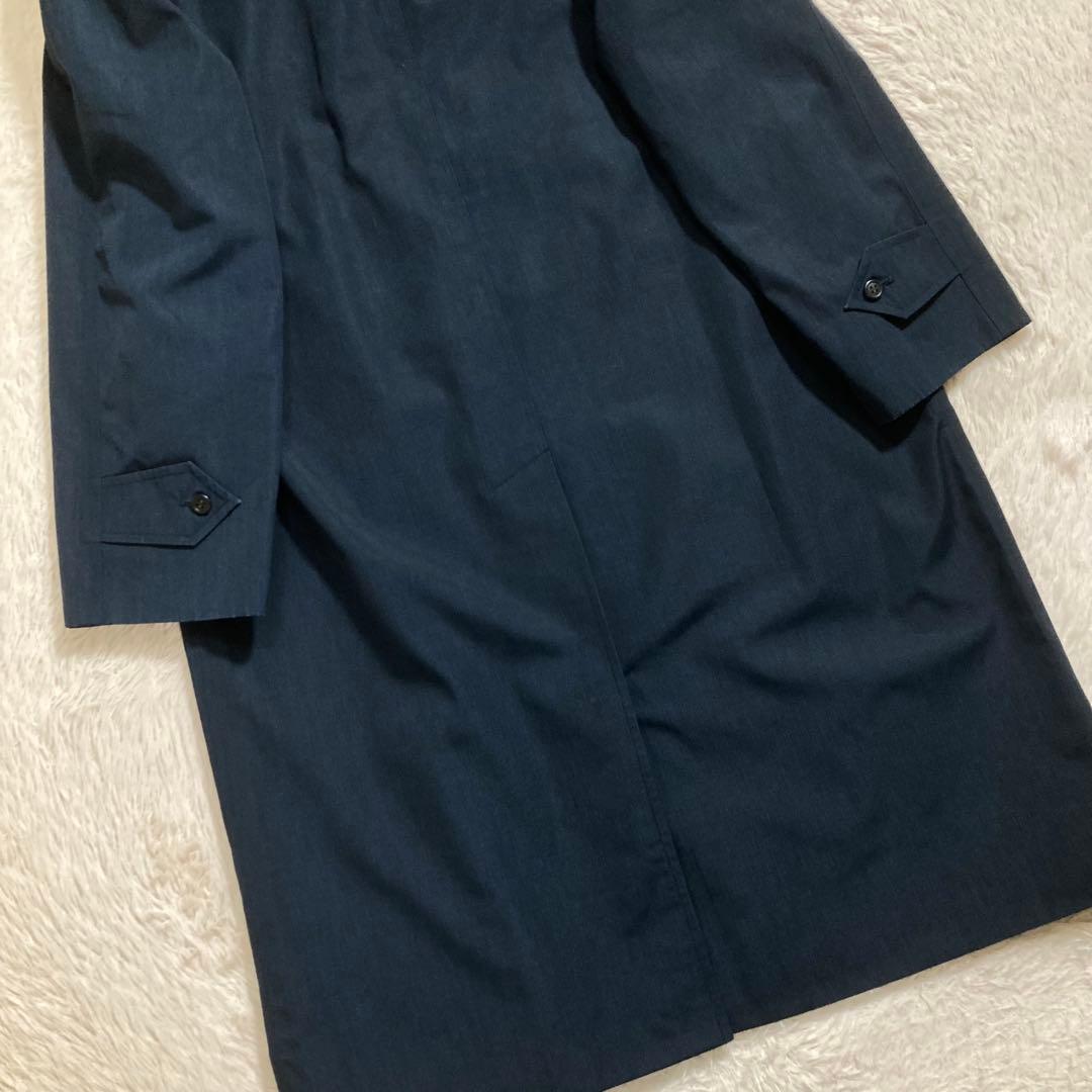 極美品 希少 BURBERRYS ステンカラーコート ロング 比翼ボタン S