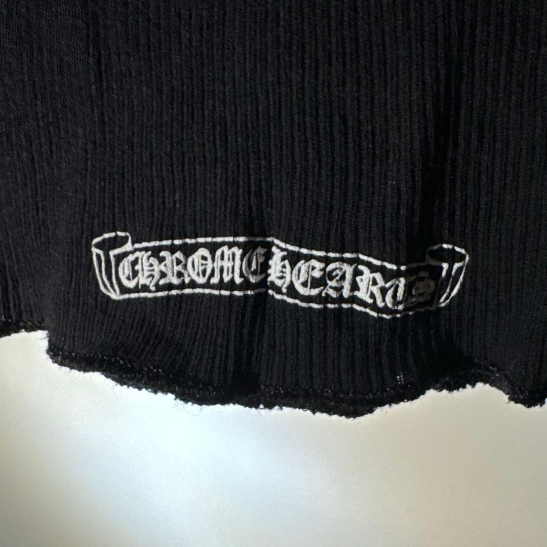 クロムハーツ タンクトップ リブ ホースシュー 黒 ブラック