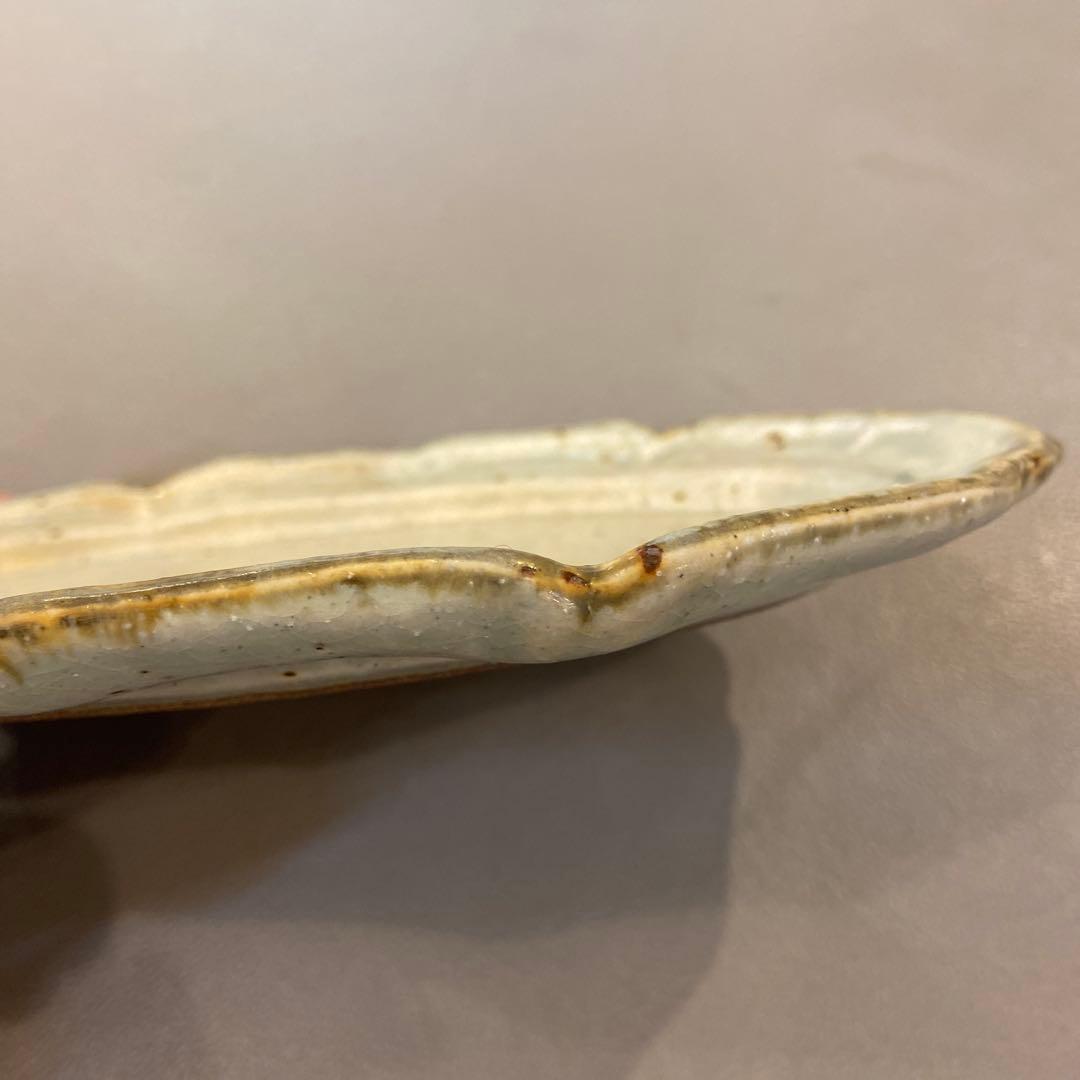 【新品未使用】コウホ窯　市野吉記　オーバル皿　安南手　楕円皿