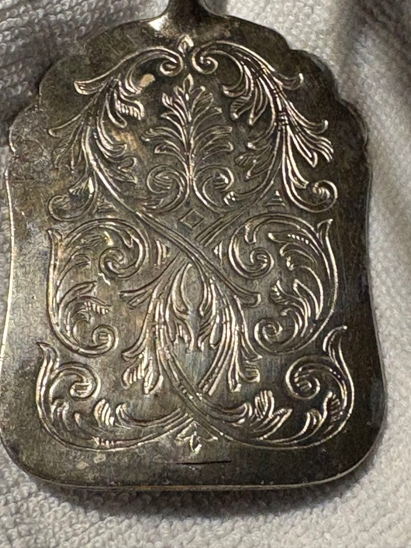 アンティーク　イタリア製　シルバープレート ケーキトング　ブレッドトング