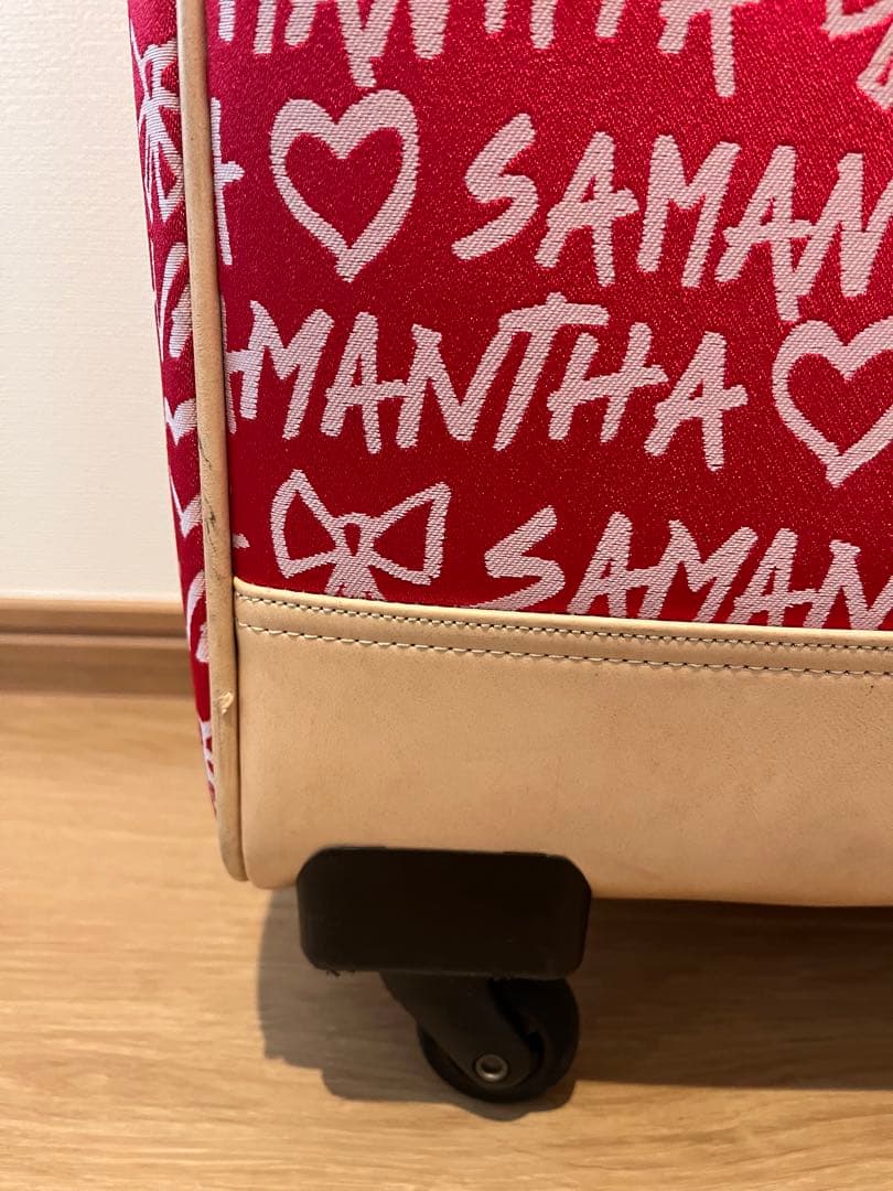 SAMANTHA THAVASA ロゴプリントキャリーケース 機内持ち込みOK！