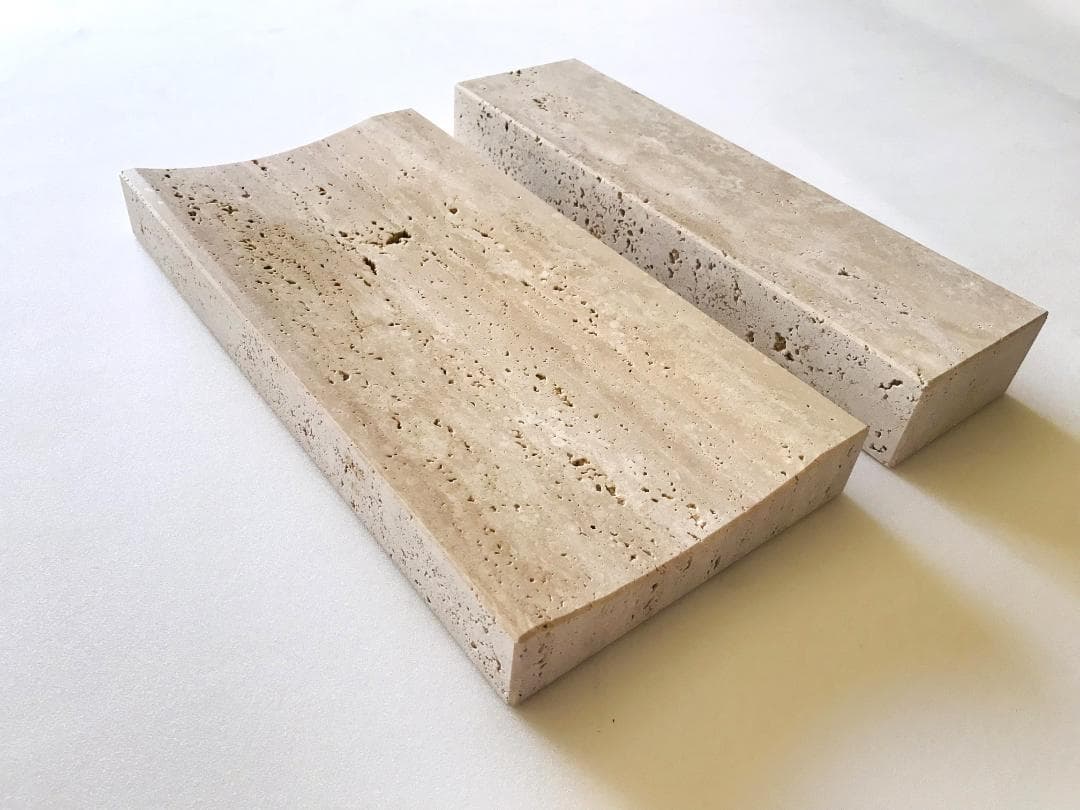 天然大理石プレート　トレイ　2個セット　アクセサリー　ディスプレイ　送料無料