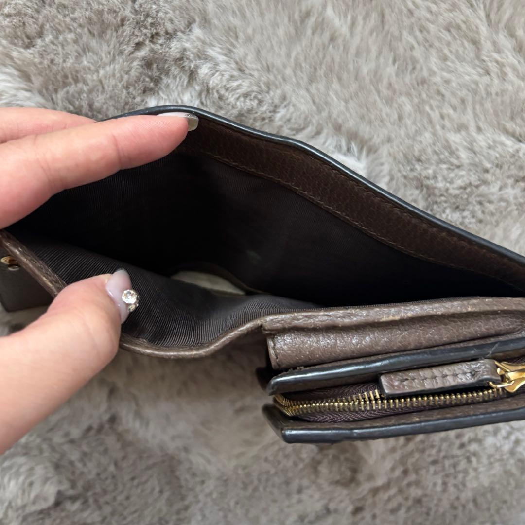 GUCCI GGキャンバス 二つ折り財布
