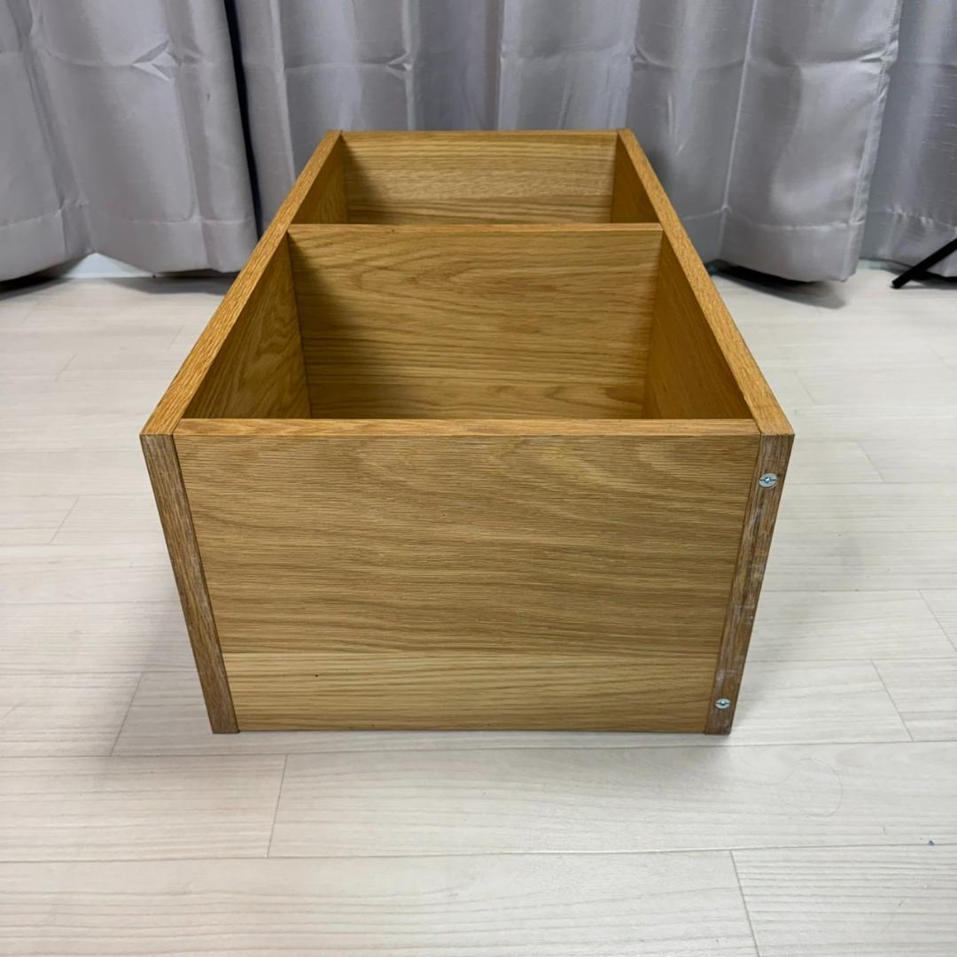 無印良品 スタッキングシェルフ オーク チェスト 2個セット　①