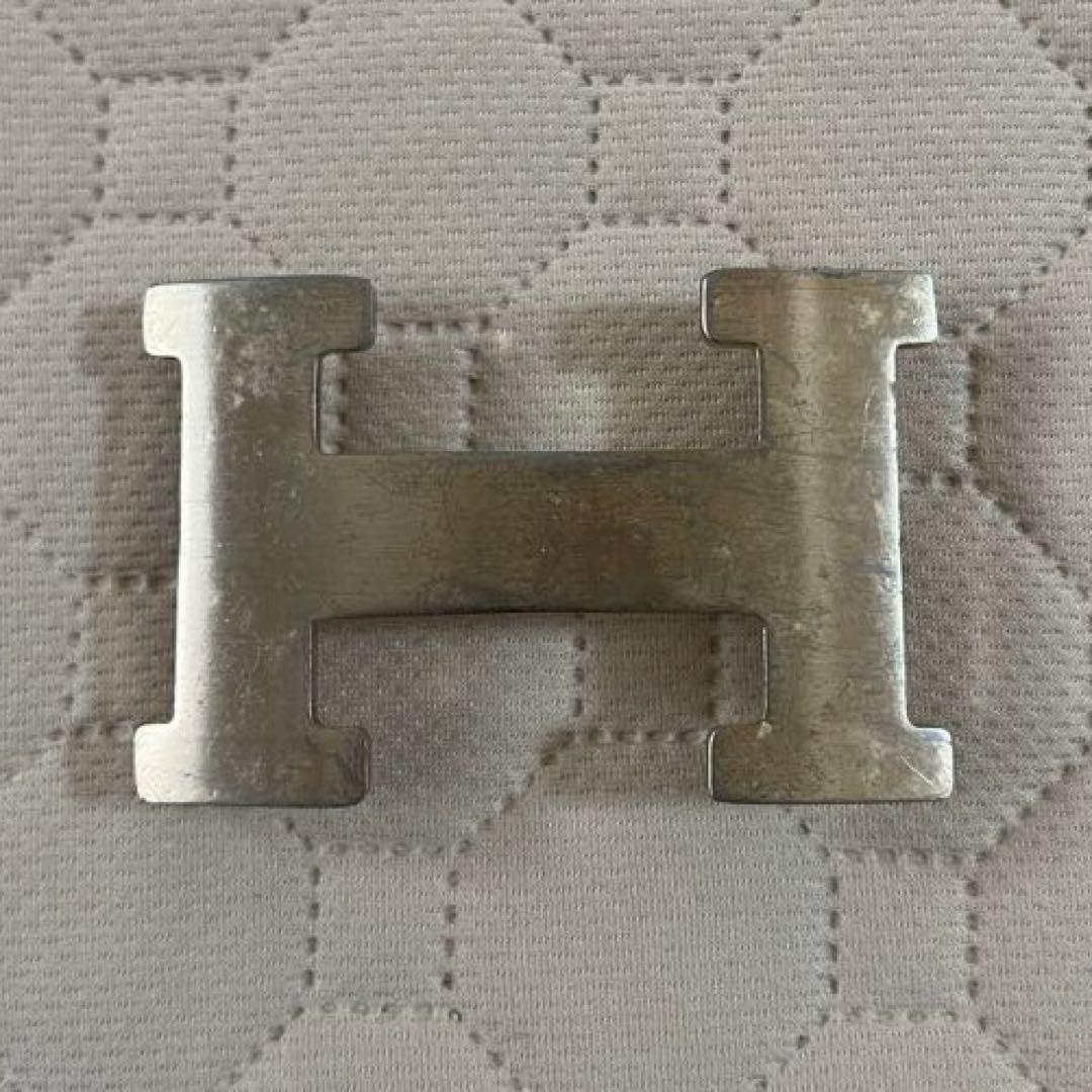 HERMES H型バックル 金属製 傷あり エルメス ベルト