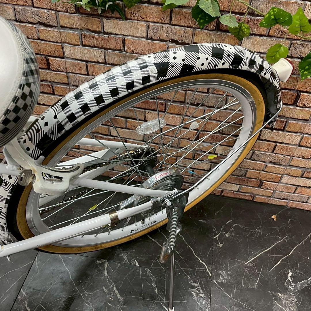 【72】子供用自転車 子供車 SPICEUP ホワイト 22インチ シングル