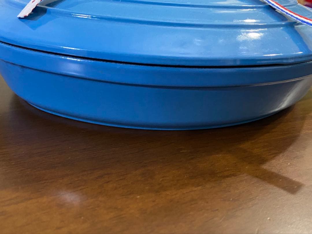 【希少】ストウブ　40周年限定色　サックスブルー　オーバルホットプレート