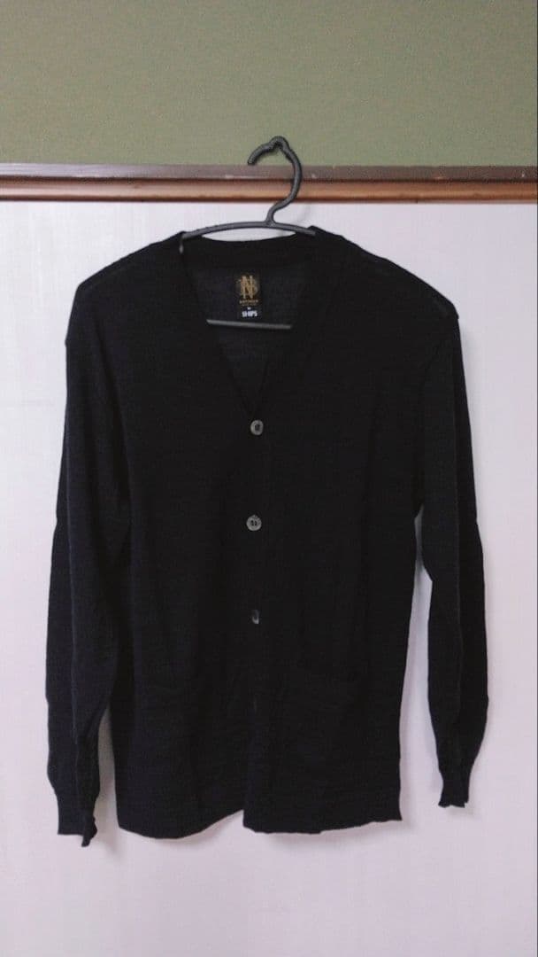 早い者勝ち　BATONER ソリッドウール Vネック カーディガン長袖