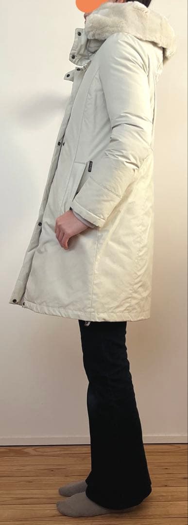WOOLRICH ウールリッチ ホワイト ロング ダウン S
