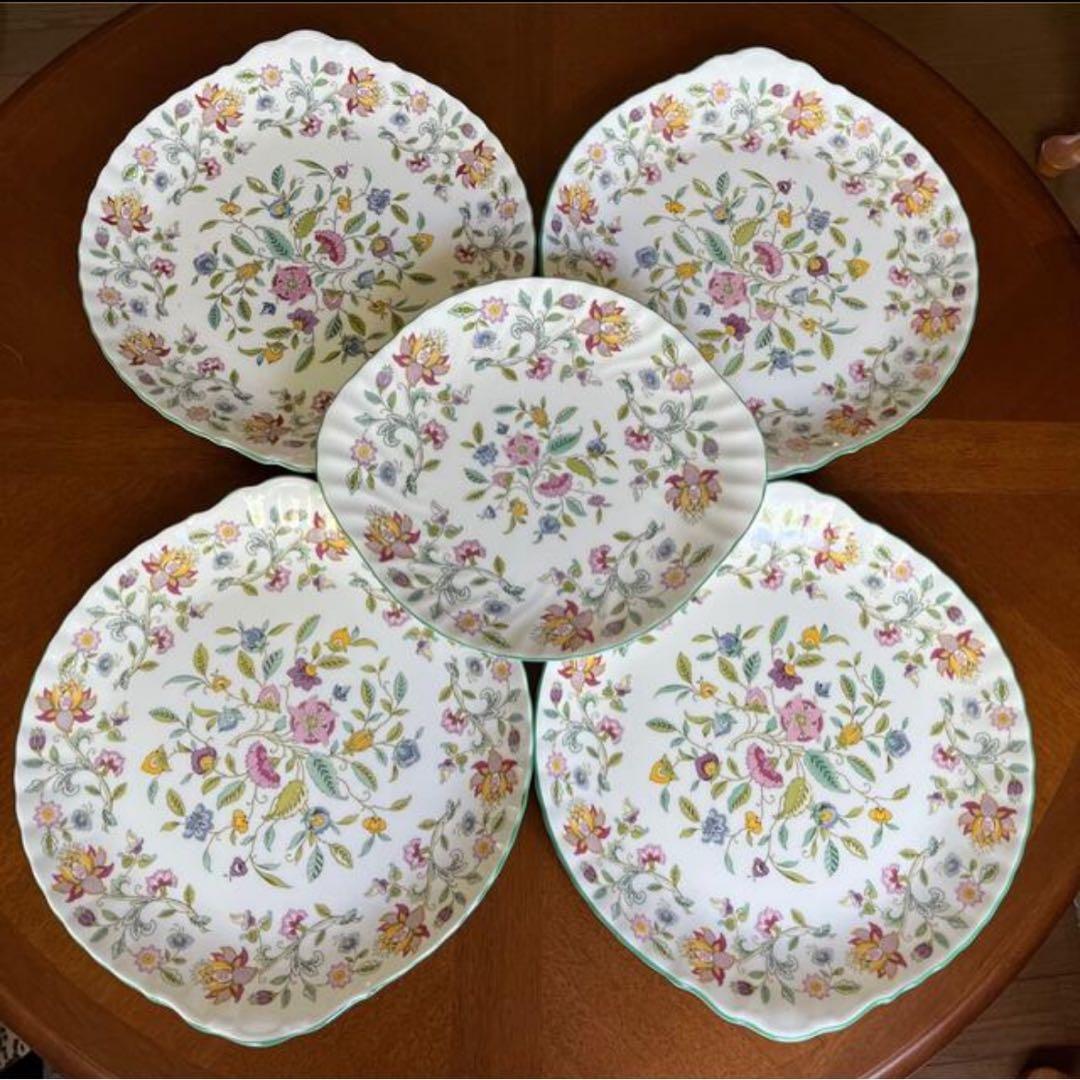 【美品】英国製　ミントン★ハドンホール★B&Bプレート　5枚