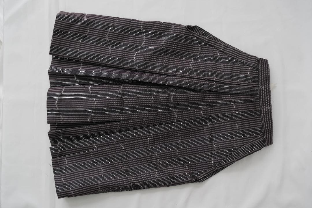 ☆スキップ☆5歳着物　七五三　紫色と水色の竹模様着物