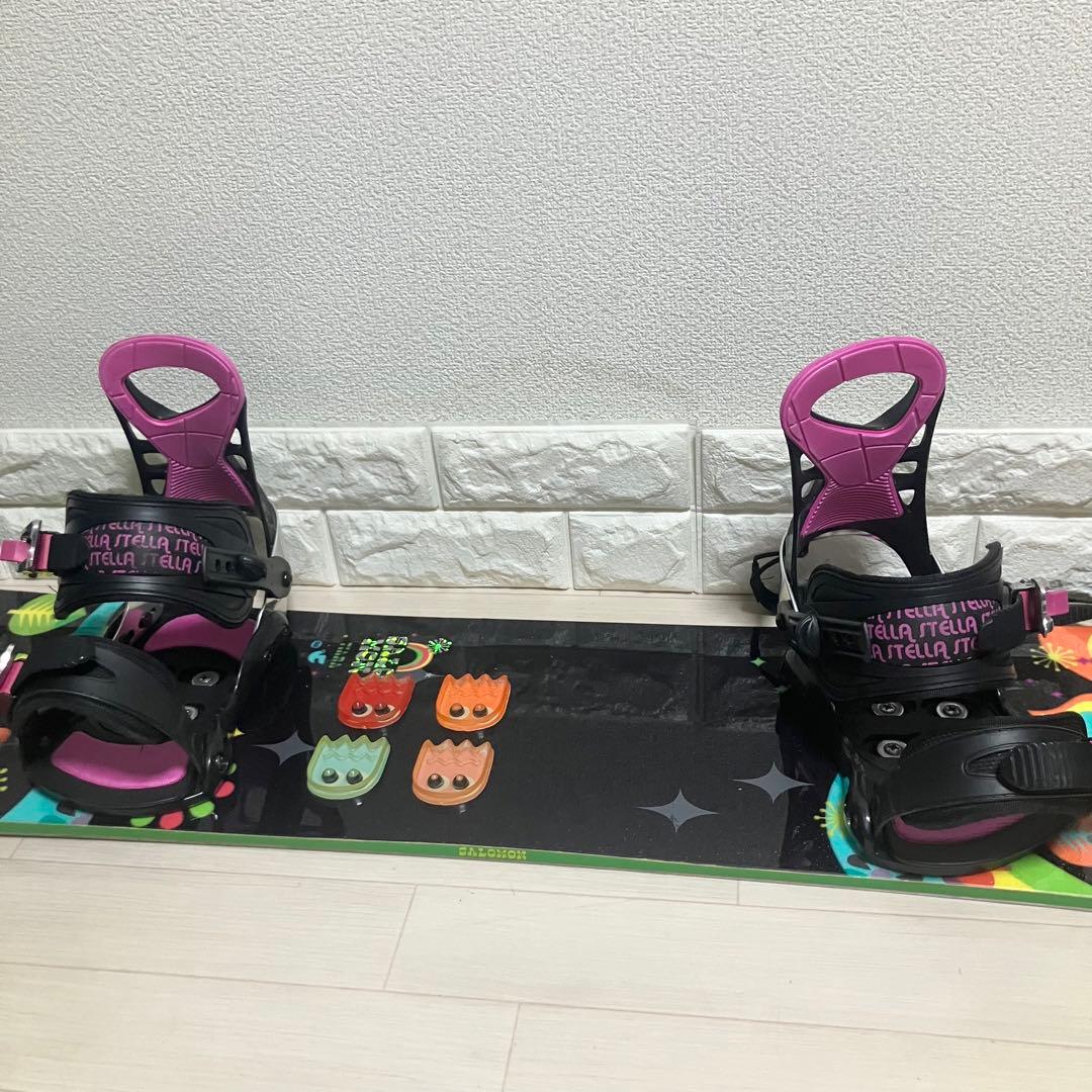 【良品】バック付/SALOMON TIARサロモンスノーボード143cm S/M