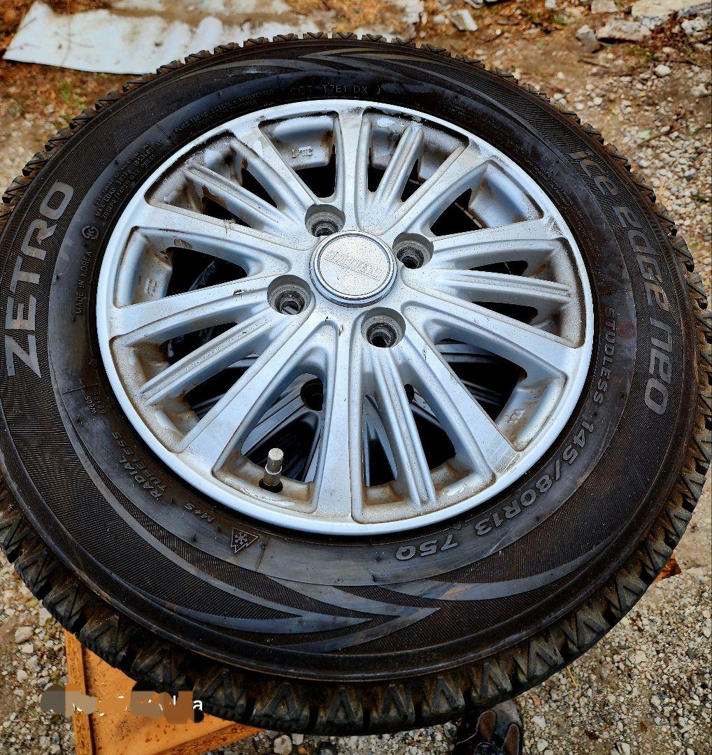 ZETRO スタッドレスタイヤ 13インチ