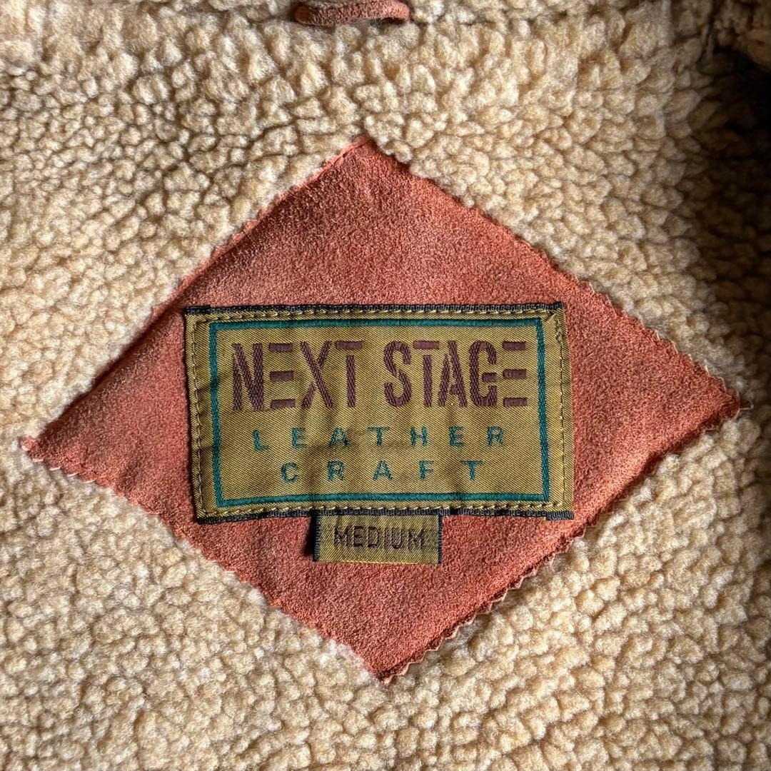 【90s vintage】B-3 フライトジャケット　スエードレザー　本革　短丈