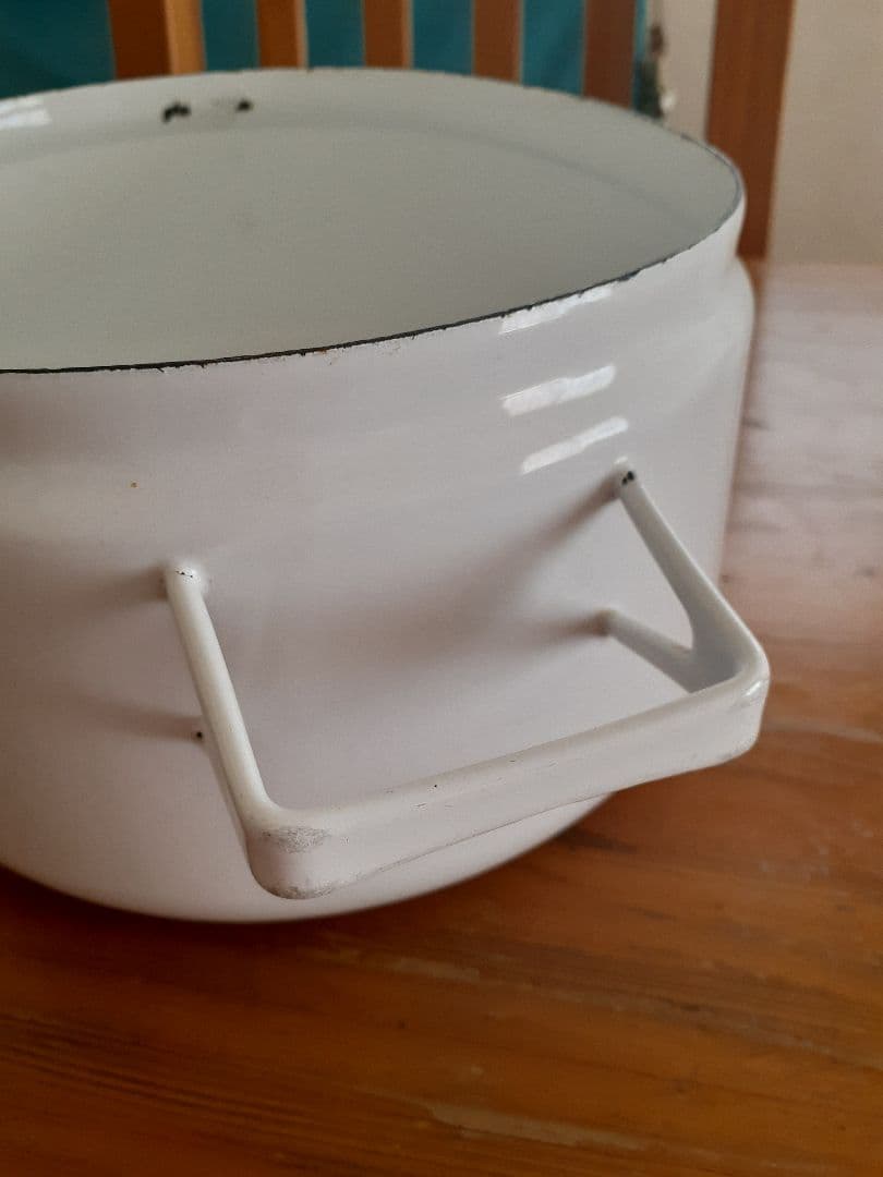 値下げ　ビンテージ　FINEL/ARABIA ホーロー　オーバル型　両手鍋　C