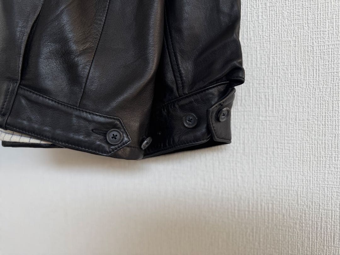 超スペシャル 90s ラルフローレン レザー ジャケット XXL ブラック 黒