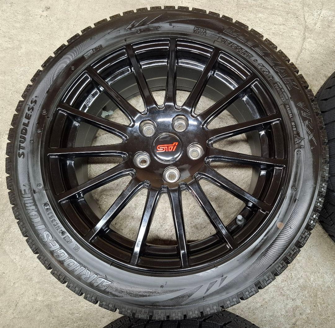 【極上品】スバル レヴォーグ STI 純正 OP ホイールタイヤ スタッドレス