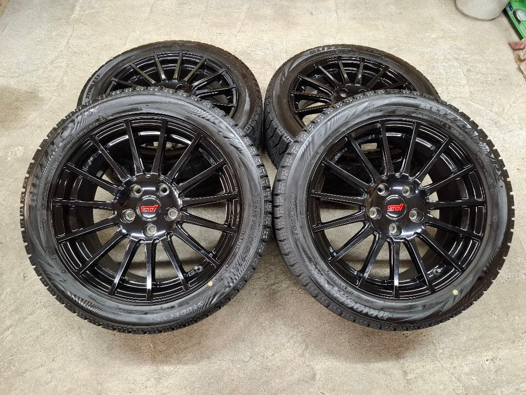 【極上品】スバル レヴォーグ STI 純正 OP ホイールタイヤ スタッドレス