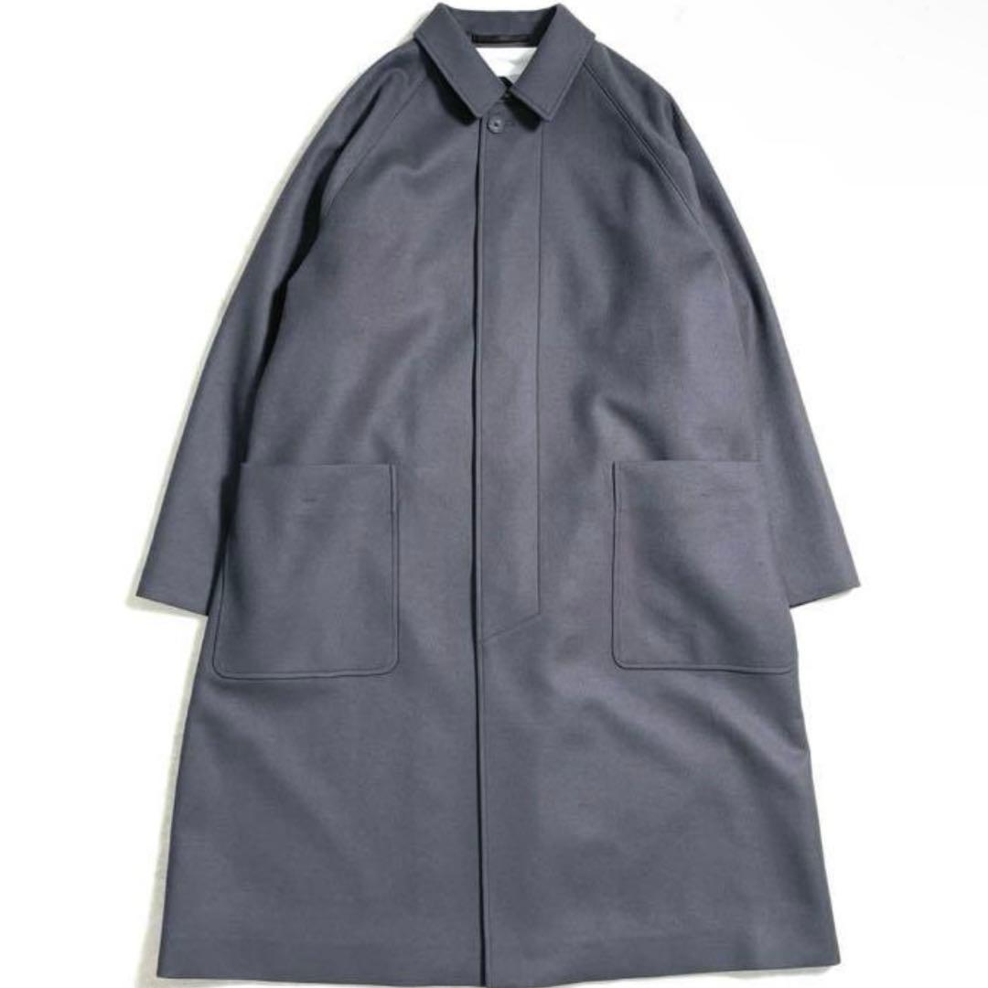 ジャケット・アウター ATON DOUBLE SAXONY BALMACAAN COAT