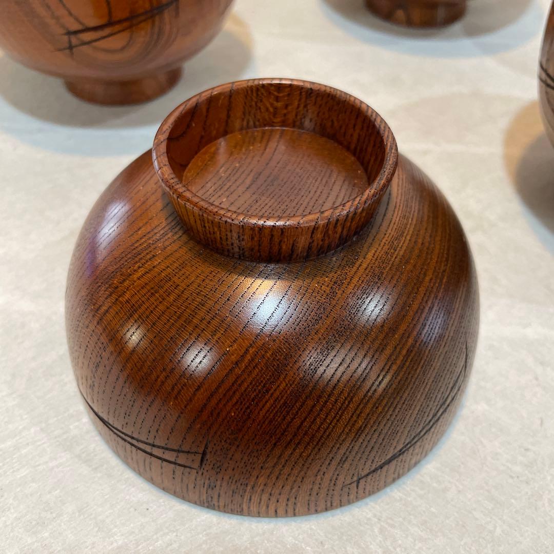欅大和汁椀 汁椀 味噌汁碗 木箱 高級