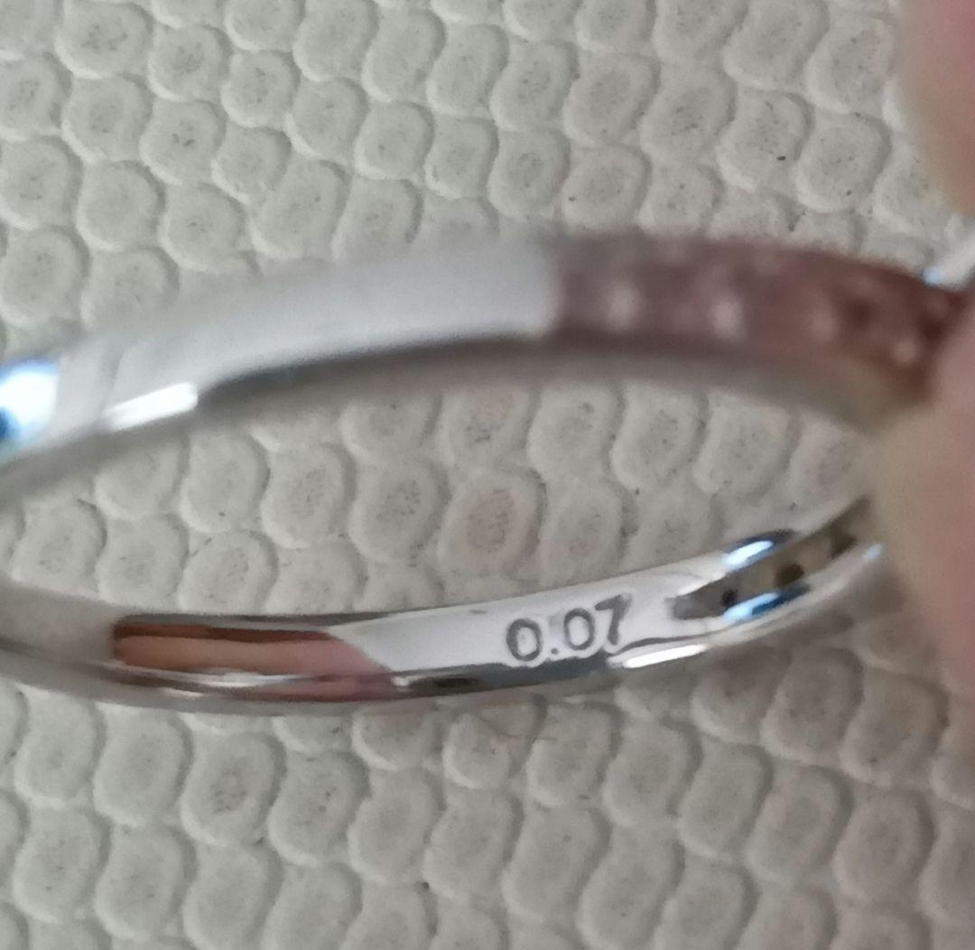 美品★TASAKIのアクアマリン✕ダイヤ PT900 指輪 10号リング 刻印有