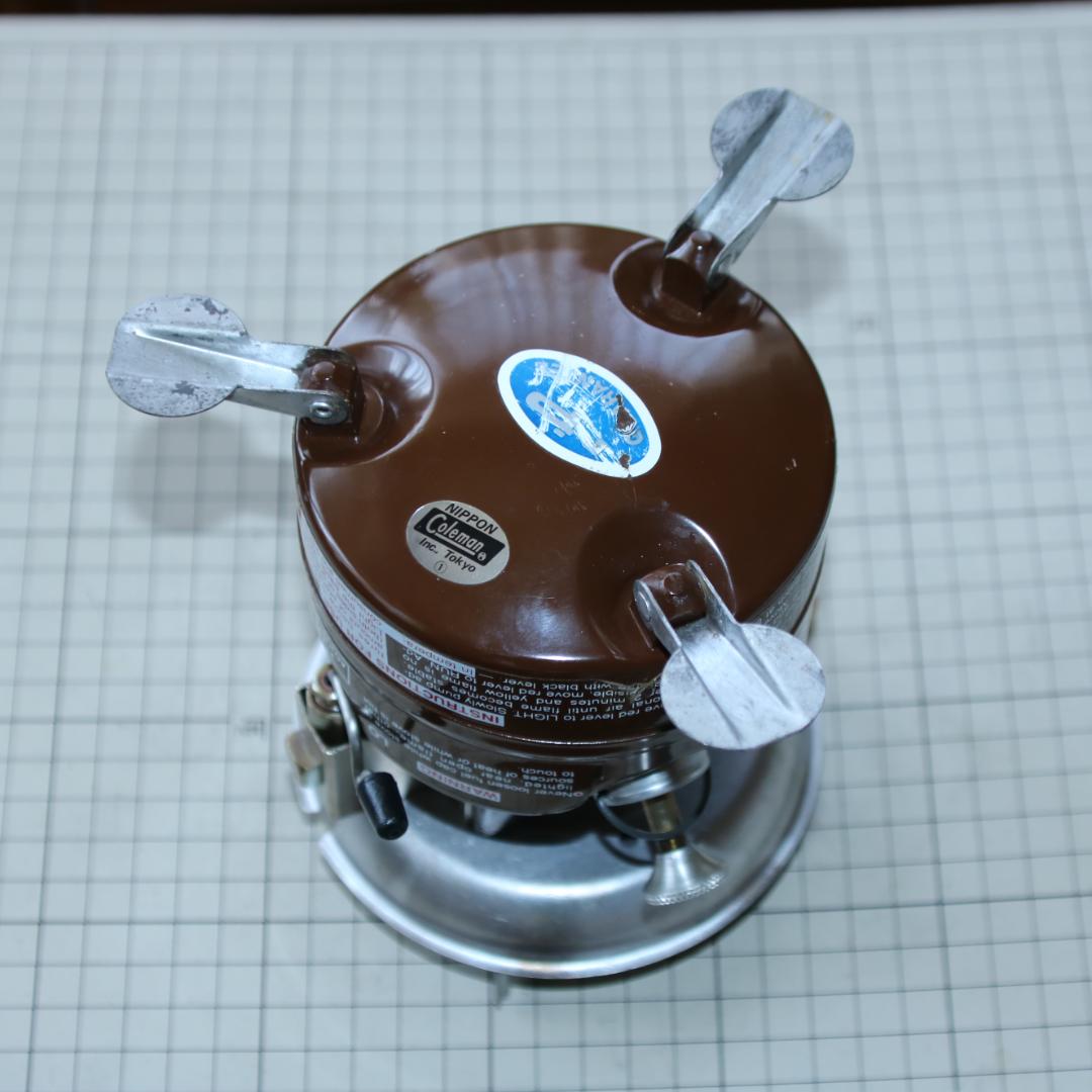 美品　希少　ヴィンテージ　コールマン 400 茶ピーク１　No.33
