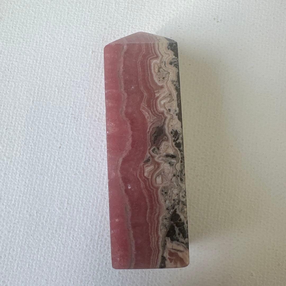 高品質　インカローズ　ロードクロサイト　タワー　四角柱