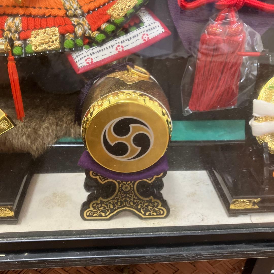 B-1峰月作 五月人形 子供大将飾 武士の鎧付 オルゴール付ヴィンテージ季節物