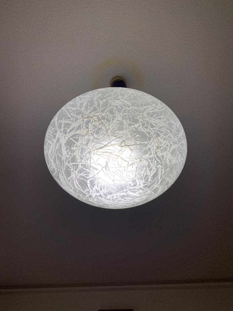 ヴィンテージ　ランプシェード　手吹ガラス