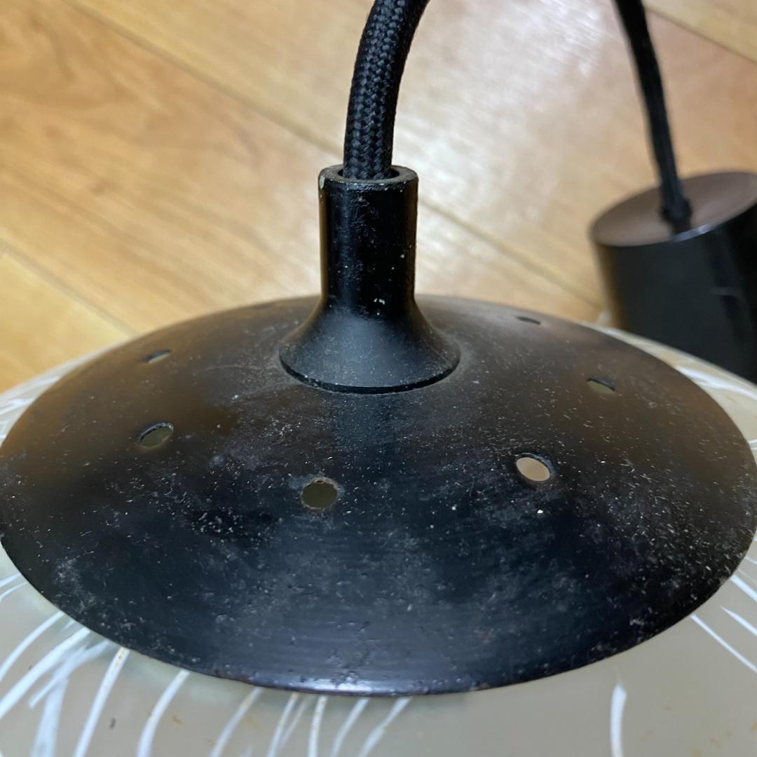 ヴィンテージ　ランプシェード　手吹ガラス