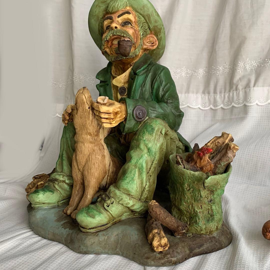 カポディモンテ 置物 カントリー アメリカン ビンテージ フィギュア