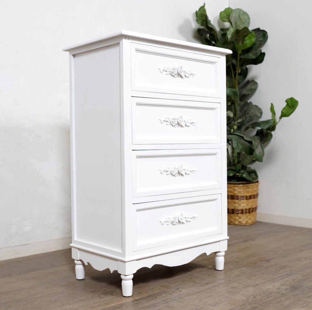 【新品・未使用】ヨーロピアン調　チェスト　４段　洋タンス　箪笥　完成品