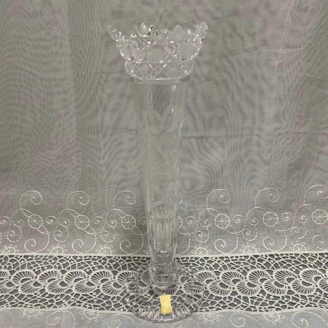Meissen crystal 一輪挿し　花瓶　クリスタルガラス　未使用