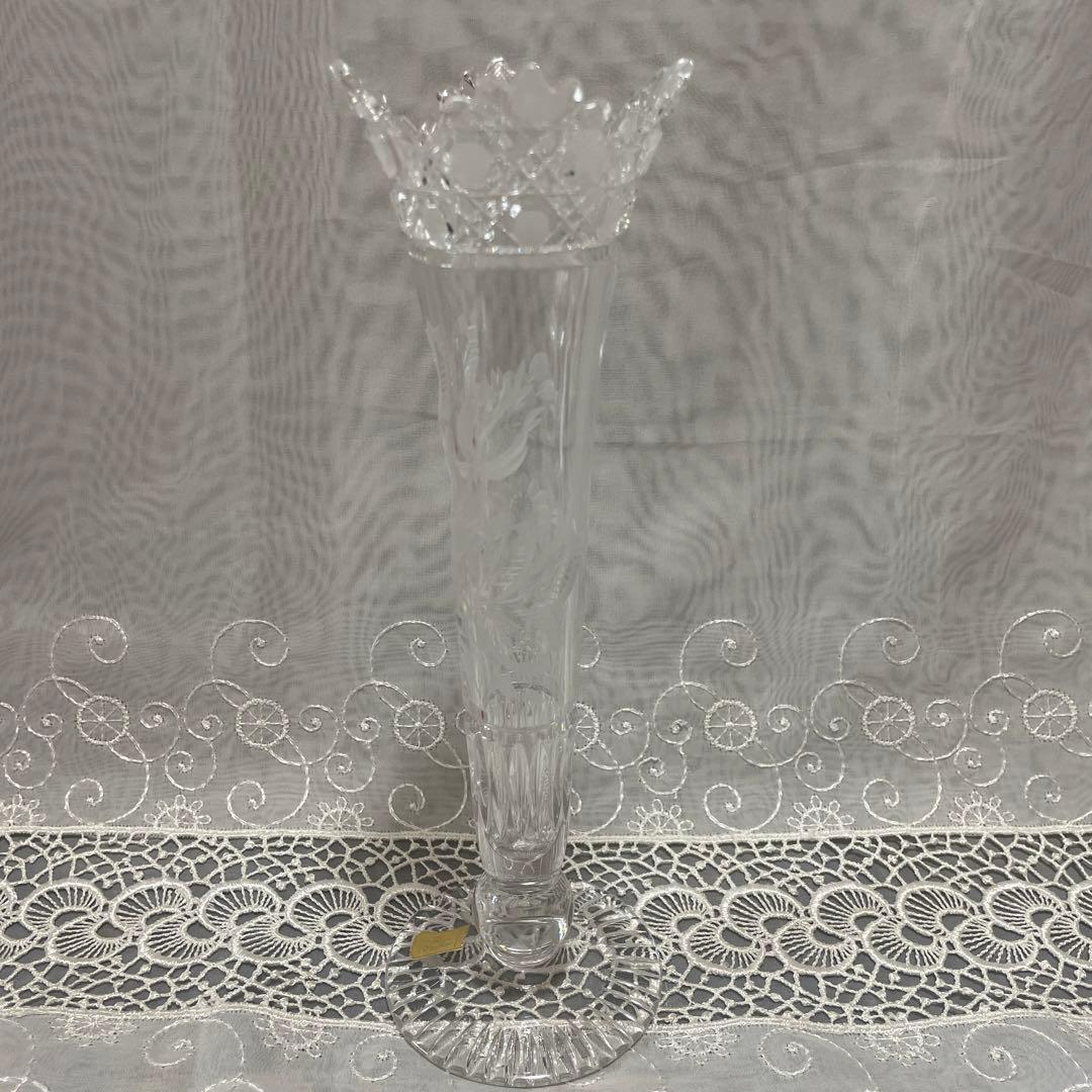 Meissen crystal 一輪挿し　花瓶　クリスタルガラス　未使用