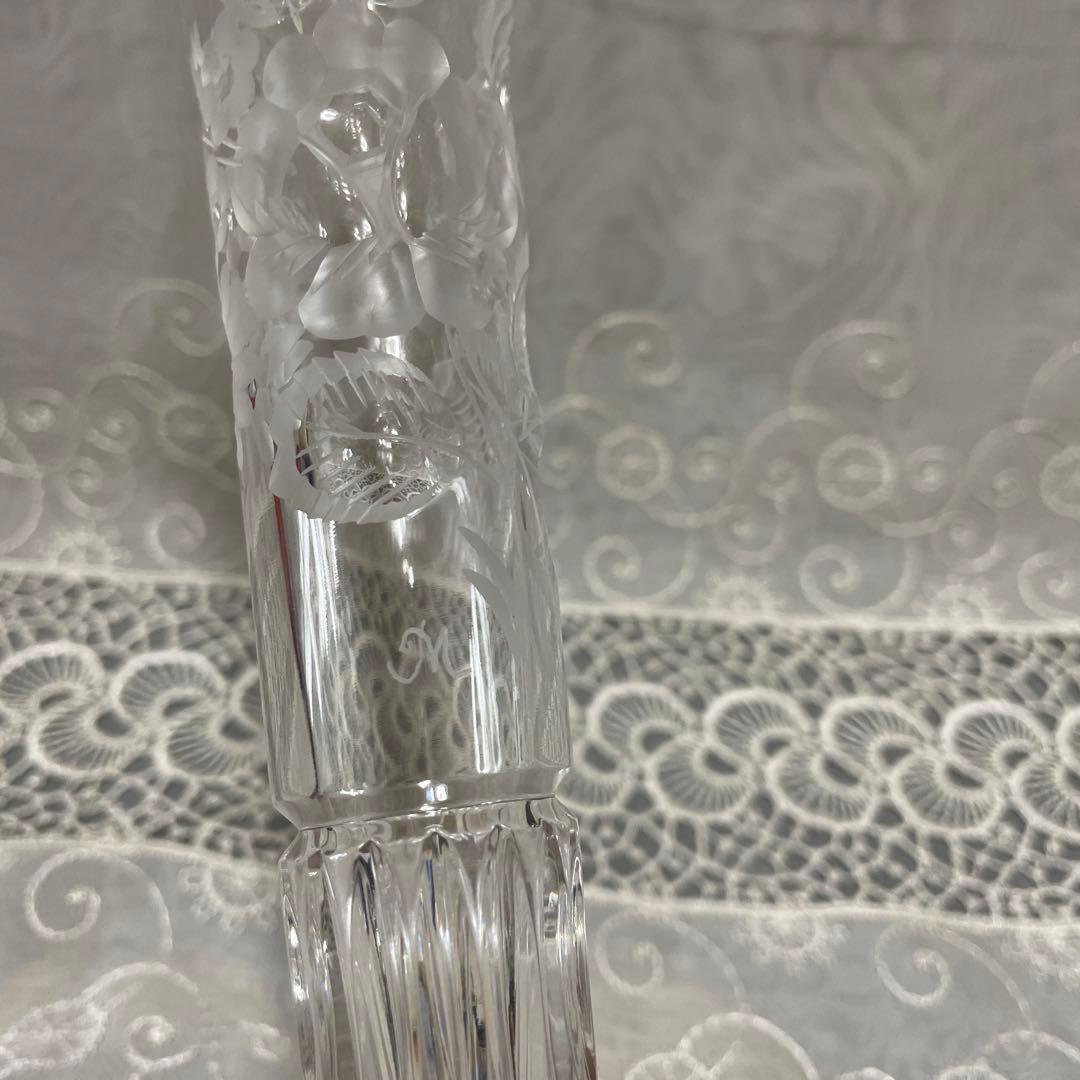 Meissen crystal 一輪挿し　花瓶　クリスタルガラス　未使用