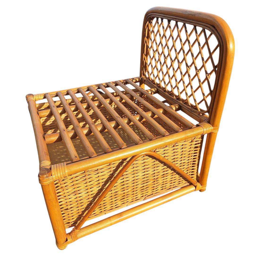 ラタンチェア 2脚セット 籐家具 ヴィンテージ 天然素材 ナチュラル