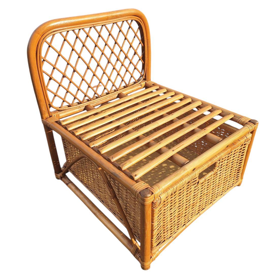 ラタンチェア 2脚セット 籐家具 ヴィンテージ 天然素材 ナチュラル