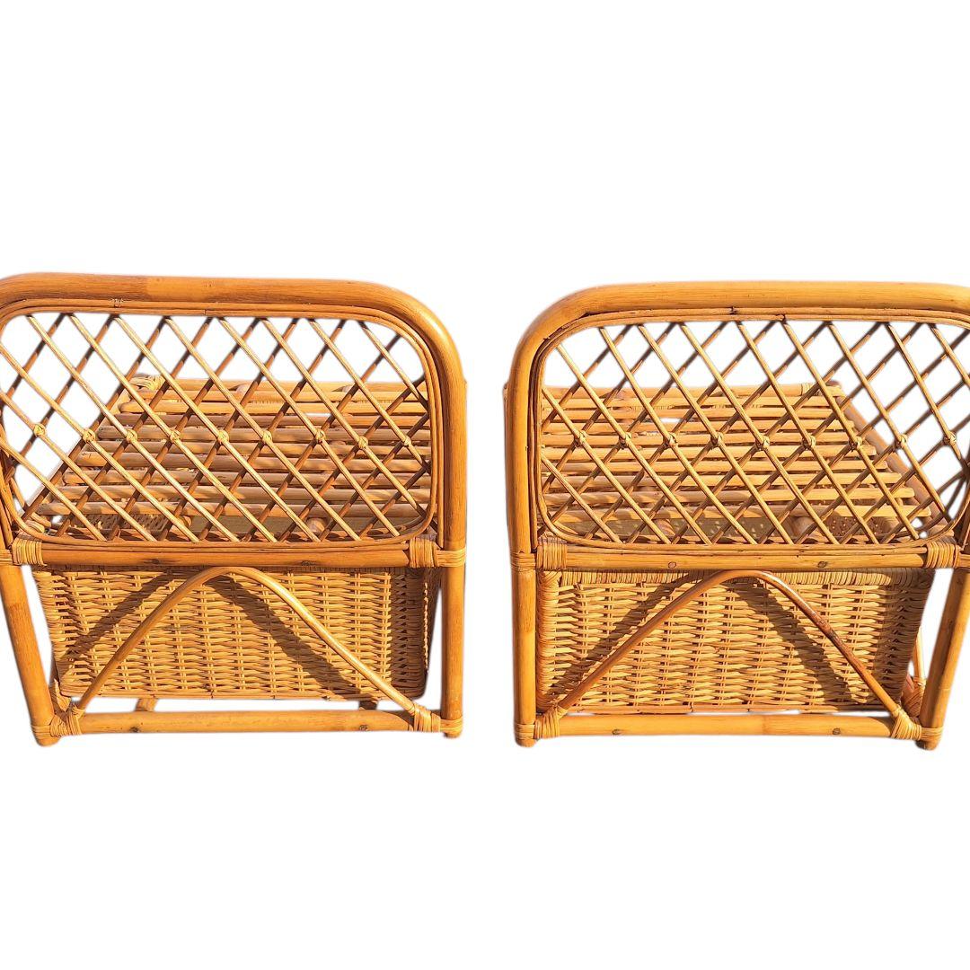 ラタンチェア 2脚セット 籐家具 ヴィンテージ 天然素材 ナチュラル