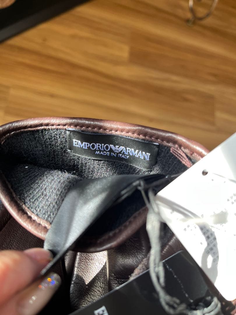 EMPORIO ARMANI ブラウン手袋