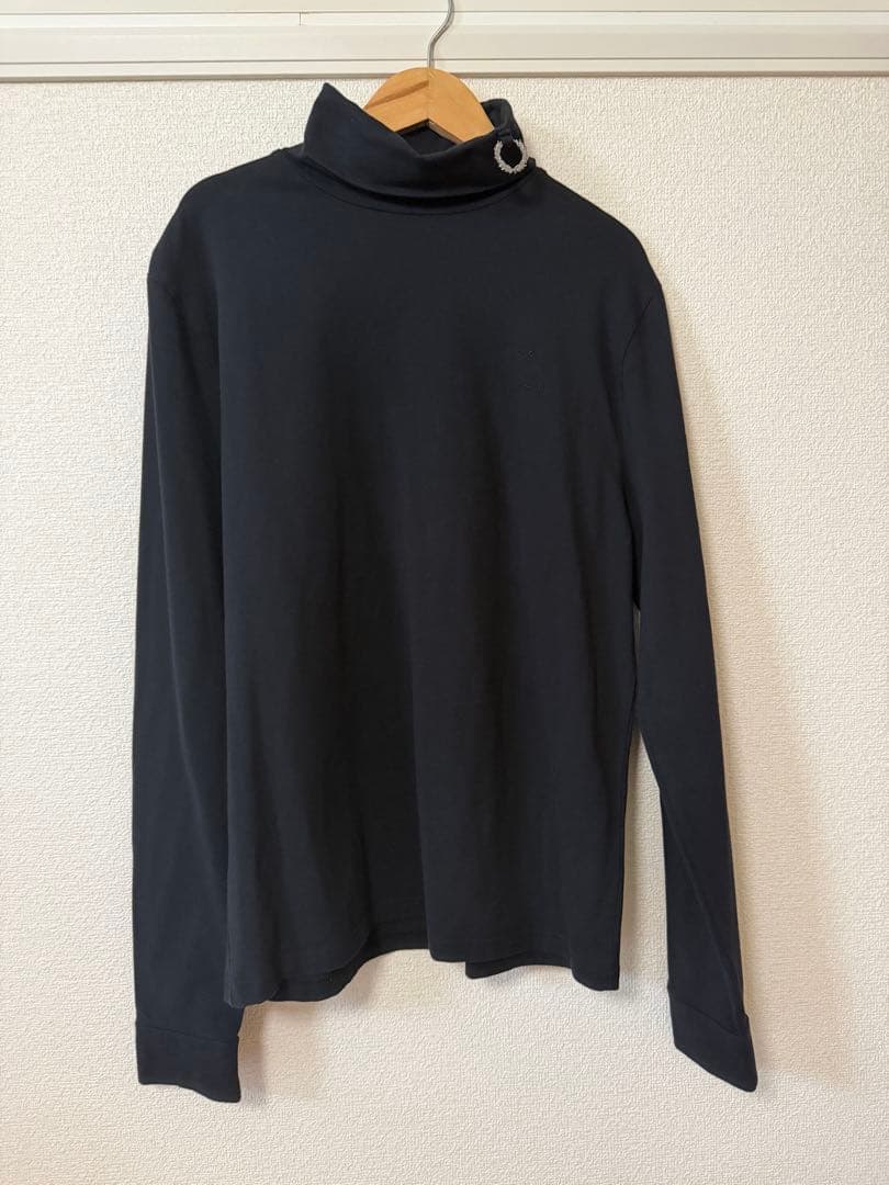 RAF simons ラフシモンズ タートルネック 長袖 カットソー 黒